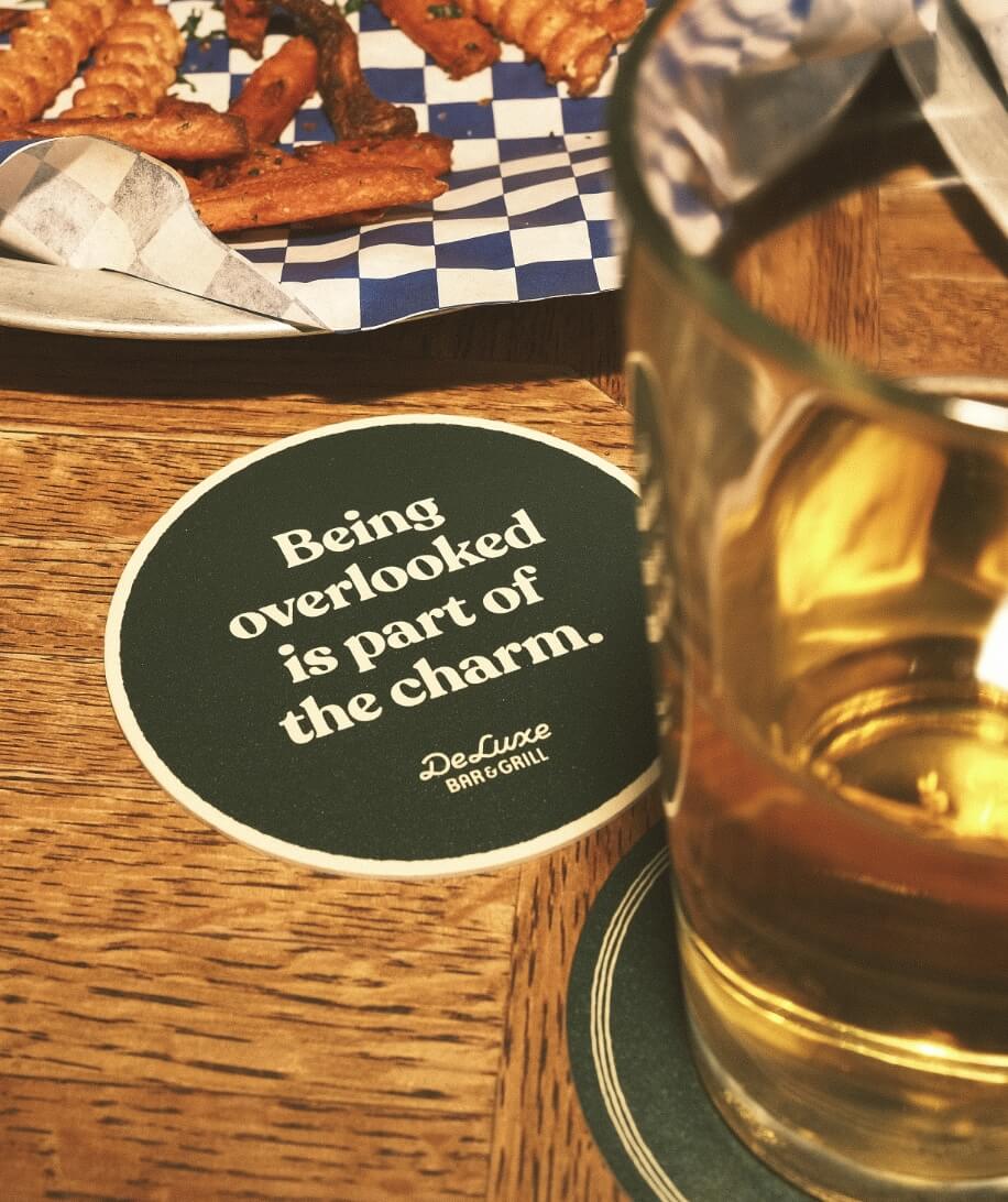 The Deluxe Bar and Grill Coaster